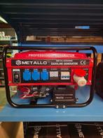 Metallo Generator - Nieuw!, Doe-het-zelf en Verbouw, Aggregaten, Ophalen, Nieuw, Benzine, Elektrisch startend
