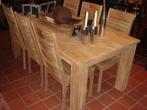 NIEUWE NATUUR TEAKHOUTEN EETTAFEL - EETKAMERTAFEL Flamant, Ophalen, Gielen, Nieuw, Info@houseofcoco.nl