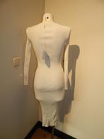 Self Portrait witte stretch jurk openingen hals kabel stof M, Kleding | Dames, Jurken, Maat 38/40 (M), Verzenden, Wit, Nieuw