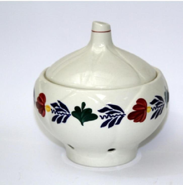 Boerenbont knoflookpot Boerenbond (TOPPER) !!!, Huis en Inrichting, Keuken | Servies, Zo goed als nieuw, Overige typen, Boerenbont