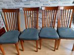 Eiken eetkamerstoelen, Huis en Inrichting, Stoelen, Ophalen, Hout, Gebruikt, Bruin