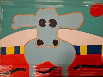 Tonnie Voorn De Koe schilderij  beschikbaar voor biedingen