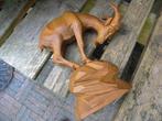 Oostenrijks snijwerk Steenbok nachtwacht kelner, Ophalen of Verzenden