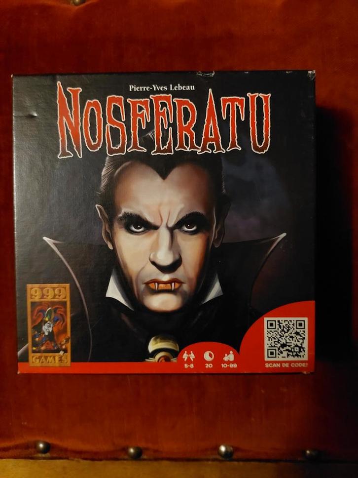 Nosferatu Bordspel - Spannend Vampierenspel!, Hobby en Vrije tijd, Gezelschapsspellen | Bordspellen, Zo goed als nieuw, Vijf spelers of meer