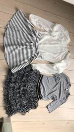 164 170 rok Tulle met top wit zwart setje meisje xs s, Ophalen of Verzenden, Gebruikt, Meisje, Jurk of Rok