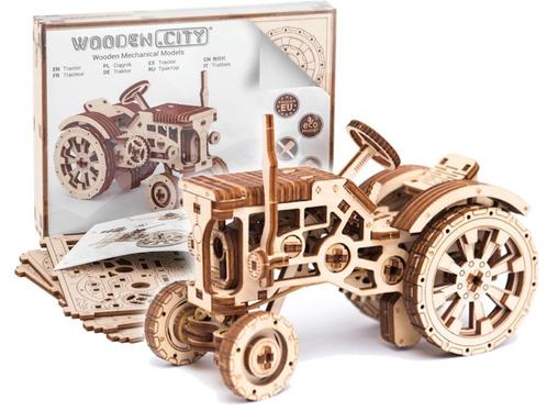 3D Houten Puzzel Tractor - DIY Wood Builds - Model Bouw, Hobby en Vrije tijd, Denksport en Puzzels, Nieuw, Rubik's of 3D-puzzel