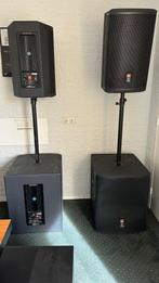 Actieve geluidsset 2 speakers 2 subwoofers, Audio, Tv en Foto, Gebruikt, Complete surroundset, JBL, 120 watt of meer