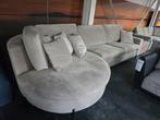 Grote Hoekbank met Ronde Hoek, Gebruikt, 125 cm of meer, 125 cm of meer, Ophalen of Verzenden