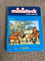 Ministeck schilderij van paarden, Hobby en Vrije tijd, Ministeck, Box-set, Ophalen of Verzenden, Zo goed als nieuw