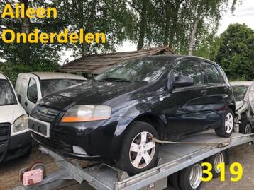 Onderdelen Chevrolet Kalos Benzine Zwart 2006 beschikbaar voor biedingen
