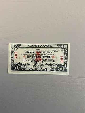 Filipijnen 50 centavos 1944 Iloilo N240868 beschikbaar voor biedingen