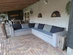 lounge hoekbank steigerhout, Tuin en Terras, Ophalen of Verzenden, Gebruikt, Hout
