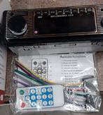 Autoradio retro look met Bluetooth en Afstandsbediening, Auto diversen, Autoradio's, Ophalen of Verzenden, Nieuw