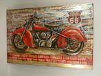 3D Metalen schilderij Motor Route66, Ophalen, Nieuw, Schilderij, 100 tot 125 cm