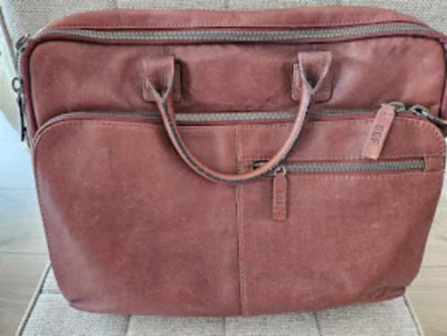 Heren of dames aktetas, laptoptas GGF leer, Computers en Software, Laptoptassen, Zo goed als nieuw, Aktetas, 16 inch, Ophalen of Verzenden