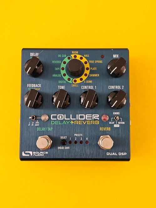 Source Audio Collider Delay + Reverb Pedal, Muziek en Instrumenten, Effecten, Zo goed als nieuw, Delay of Echo, Reverb, Ophalen of Verzenden