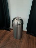 Prullenbak met push deksel (60 liter), Huis en Inrichting, Woonaccessoires | Prullenbakken, Ophalen, Gebruikt, 50 tot 75 cm, 40 liter of meer