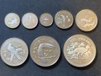 Belize 1974 Jaarset "Avifauna Great Birds" Compleet Zilver, Ophalen of Verzenden, Buitenland, Munten