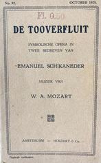 Opera de toverfluit Mozart libretto tekstboek 1928, Gelezen, Artiest, Ophalen of Verzenden, Mozart