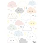 Muursticker Sticker Decoratie Wolken Pastel Lilipinso, Nieuw, Ophalen of Verzenden, Wanddecoratie, Lilipinso