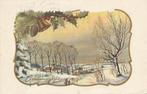 KERST SNEEUW DORP JAREN 60 ZEER MOOIE OUDE KAART KH986, Verzamelen, Ansichtkaarten | Themakaarten, Ophalen of Verzenden, 1960 tot 1980