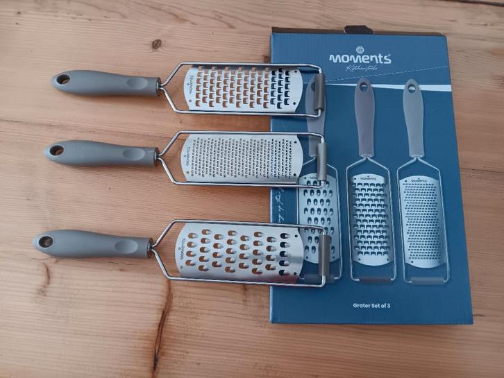 Moments kitchentools, 3 keuken raspen, Huis en Inrichting, Keuken | Keukenbenodigdheden, Nieuw, Ophalen of Verzenden