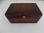 kist art deco hout decoratief hout vintage sierdoos byoux, Huis en Inrichting, Ophalen of Verzenden, Gebruikt