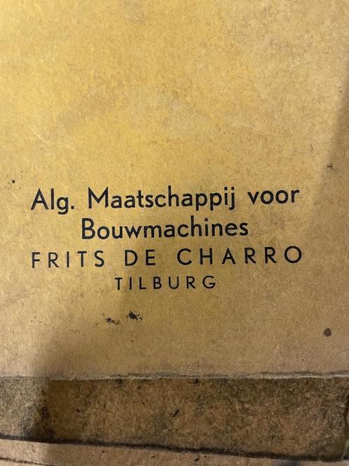 Frits de Charro beton machines Tilburg, Boeken, Auto's | Folders en Tijdschriften, Gelezen, Overige merken, Ophalen of Verzenden