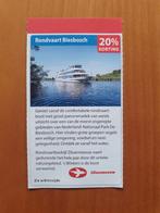 Rondvaart Biesbosch Zilvermeeuw 20% korting, Drie personen of meer, Kortingsbon, Overige typen