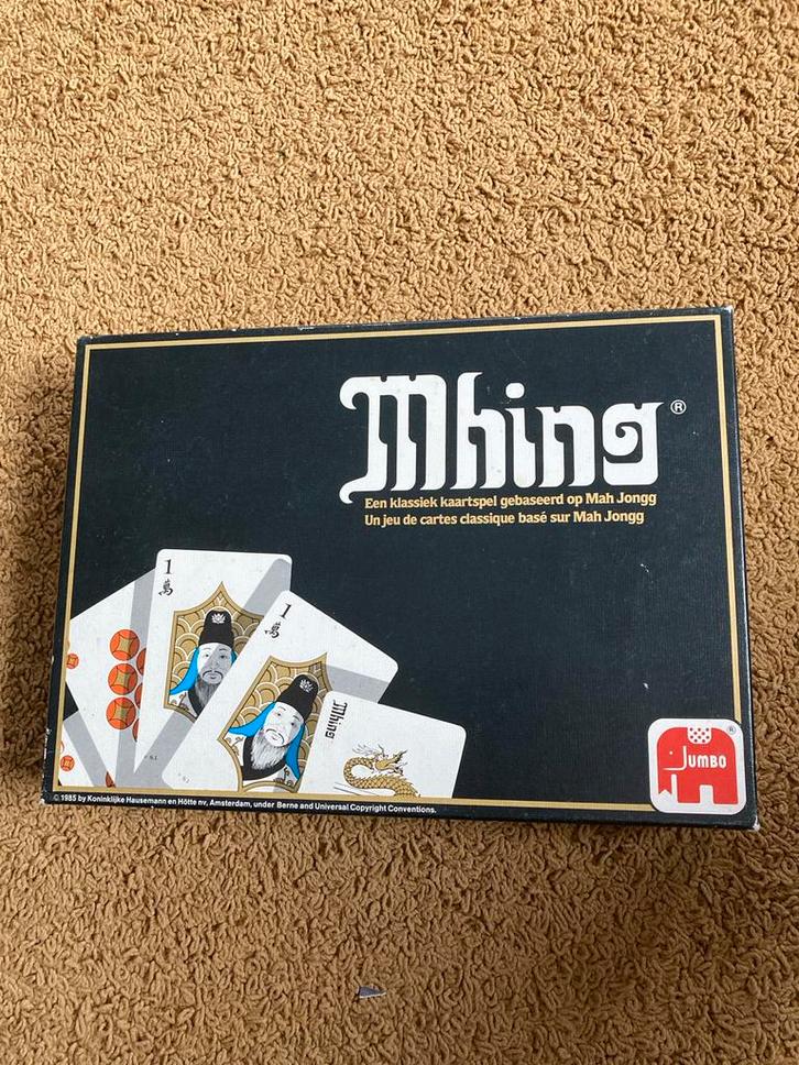 Mhing Kaartspel - Klassieker van Jumbo!, Hobby en Vrije tijd, Gezelschapsspellen | Kaartspellen, Zo goed als nieuw, Een of twee spelers