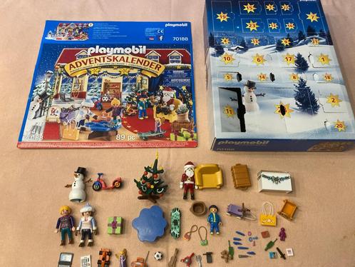 Adventskalender playmobil set 70188 met doos kerst thema!, Kinderen en Baby's, Speelgoed | Playmobil, Zo goed als nieuw, Complete set