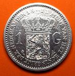 1 gulden 1913 wilhelmina, Zilver, Koningin Wilhelmina, 1 gulden, Losse munt