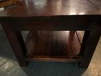Donkerbruine Teak Salontafel met Opbergruimte, Huis en Inrichting, Tafels | Salontafels, Ophalen, Gebruikt, 50 tot 100 cm, Koloniaal