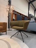 Nieuw Label van den Berg Lola Fauteuil groen stof leer, Design on Stock Eyye Montis Artifort leolux Pode, Nieuw, 75 tot 100 cm