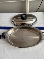 AMC braadpan, Huis en Inrichting, Keuken | Potten en Pannen, Ophalen of Verzenden, Zo goed als nieuw, Rvs, Keramische plaat