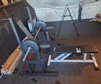 Squat/Bench Rack met Bank & Halterset, Ophalen, Zo goed als nieuw, Krachtstation