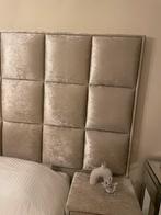 Bed boxspring champagne kleur, Huis en Inrichting, Slaapkamer | Boxsprings, Ophalen, Gebruikt, Tweepersoons, 180 cm