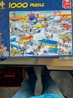 Jan v Haasteren puzzel Busy Airport 1000 stukjes, Hobby en Vrije tijd, Denksport en Puzzels, Ophalen, 500 t/m 1500 stukjes, Gebruikt