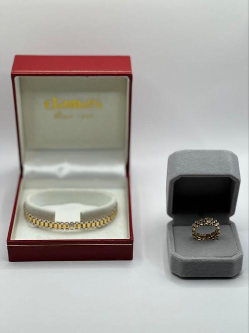18K Gouden Rolex armband + 18K Gouden Rolex ring, Sieraden, Tassen en Uiterlijk, Armbanden, Nieuw, Goud, Ophalen of Verzenden