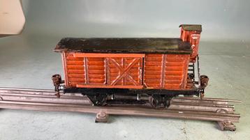 Marklin 1929 spoor 0 Goederenwagen met hoog remmershuis. beschikbaar voor biedingen