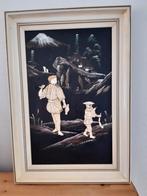 Schilderij chinees japans, Antiek en Kunst, Kunst | Niet-Westerse kunst, Ophalen of Verzenden
