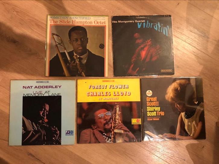 5 LP’s met mooie jazz in matige conditie, Cd's en Dvd's, Vinyl | Jazz en Blues, Gebruikt, Jazz, 1960 tot 1980, 12 inch, Ophalen of Verzenden