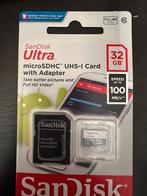 SanDisk Ultra micro SDHC kaart met adapter Micro SD/ SDXC, Ophalen of Verzenden, Nieuw, SanDisk, 32 GB