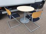 Vergadertafel / spreektafel / overlegtafel rond (4 personen), Postbus, VST, Ophalen of Verzenden, Zo goed als nieuw