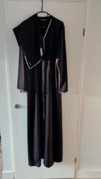 Designer Abaya met Hijab, zwart met glitter, Nieuw, Maat 46/48 (XL) of groter, Zwart, Overige typen