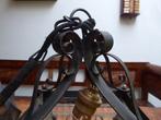 Smeedijzeren art deco lamp, hallamp, Antiek en Kunst, Antiek | Lampen, Ophalen of Verzenden