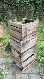 Gratis houten plantenbakken, of te gebruiken als stookhout, Tuin en Terras, Ophalen, Zo goed als nieuw, Rechthoekig, Hout