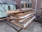 Stapel resthout plus metalen rolkar/platenkar, Doe-het-zelf en Verbouw, Hout en Planken, Ophalen, Gebruikt, 25 tot 50 mm, Overige typen
