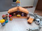 Kerststal Little people, Kinderen en Baby's, Speelgoed | Fisher-Price, Ophalen, Zo goed als nieuw, Speelset