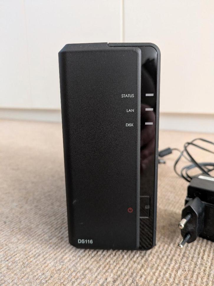Synology NAS DS116 met harddisk 1 TB, Computers en Software, NAS, Zo goed als nieuw, Ophalen